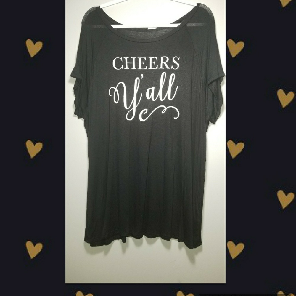 Plus Size Cheers Y'all Shirt